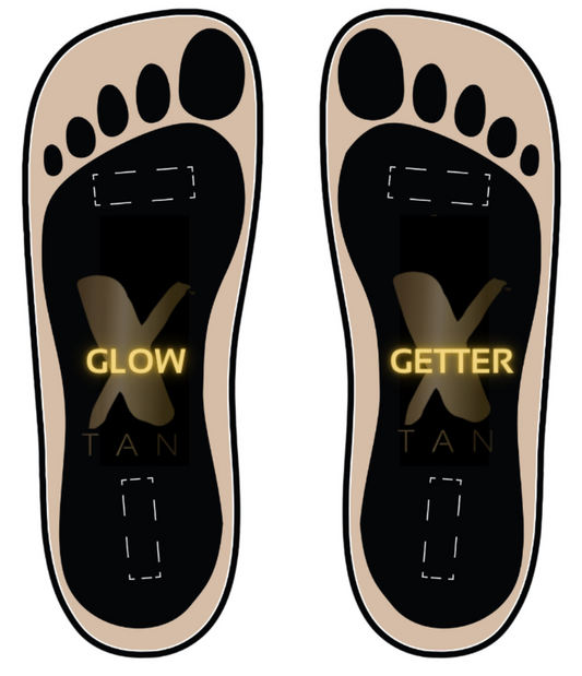 Stick On Feet for Spray Tanning - 25 Pairs - spray tan disposables