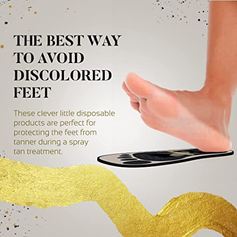 Stick On Feet for Spray Tanning - 25 Pairs - spray tan disposables