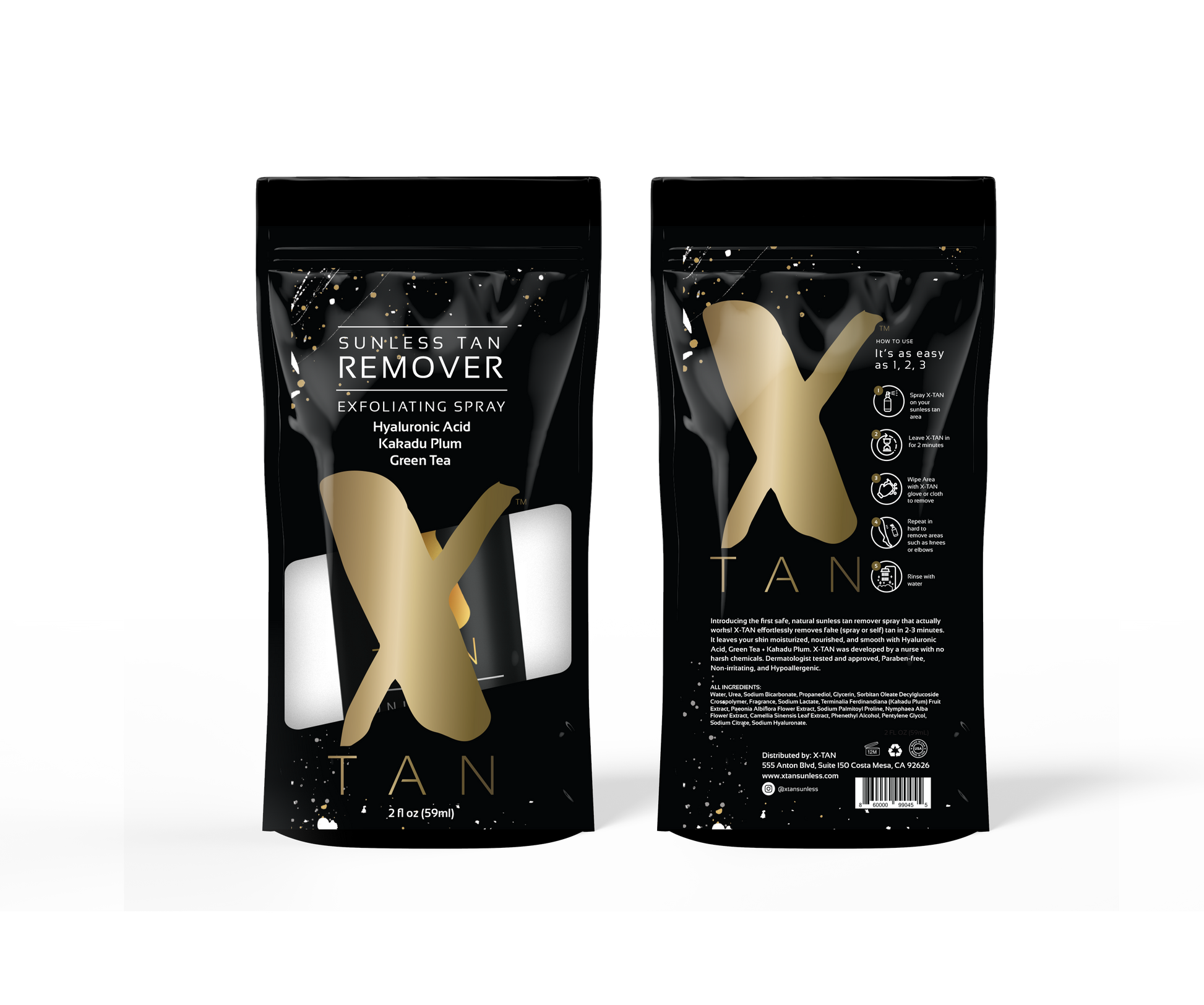 X-TAN 2oz Mini Sunless Tan Remover Spray