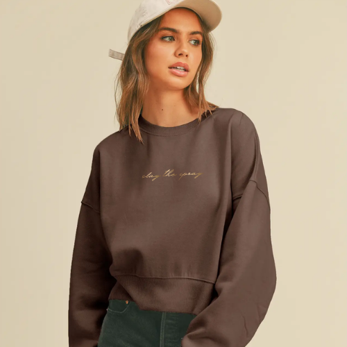 [STS MERCH] Slay the Spray Crewneck Sweater – X-Tan Sunless