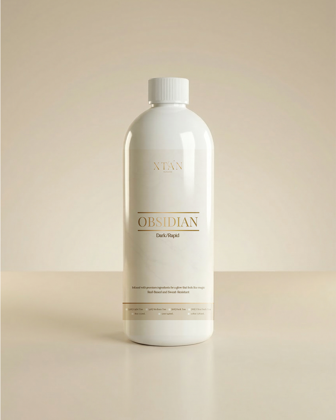 Obsidian Sunless Tanning Solution - Dark/Rapid - #1 Selling Solution - [Sweat Resistant]