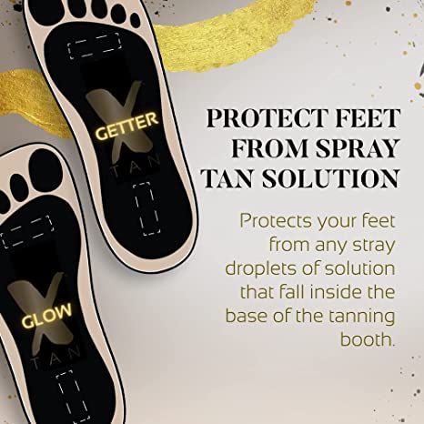 Stick On Feet for Spray Tanning - 25 Pairs - spray tan disposables