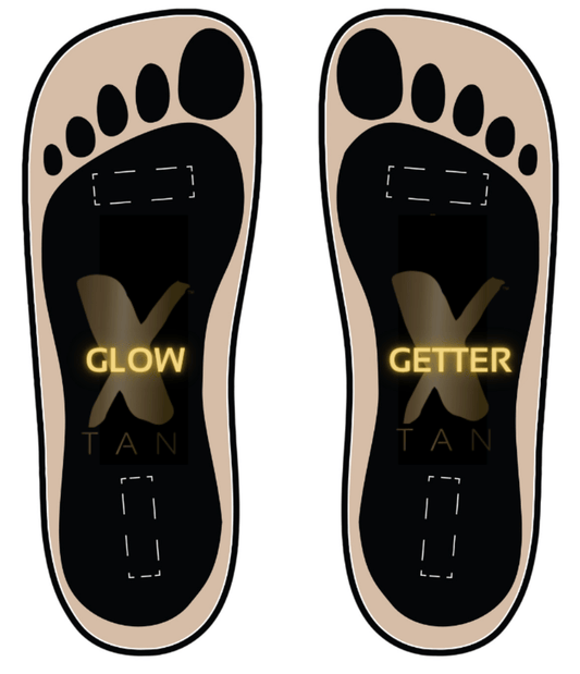Stick On Feet for Spray Tanning - 25 Pairs - X - Tan Sunless