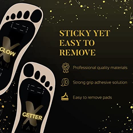 Stick On Feet for Spray Tanning - 25 Pairs - X - Tan Sunless